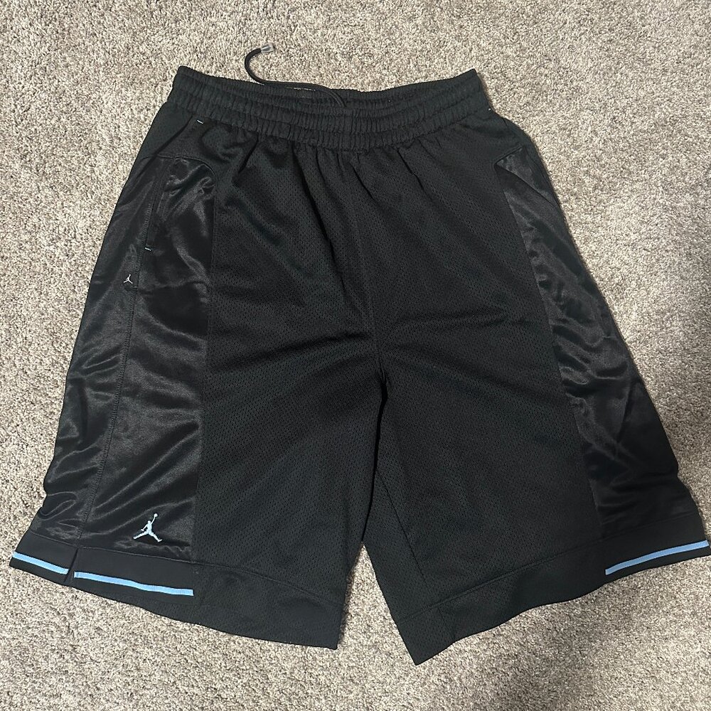 Jordan Brand Shorts (Black and Carolina Blue)
